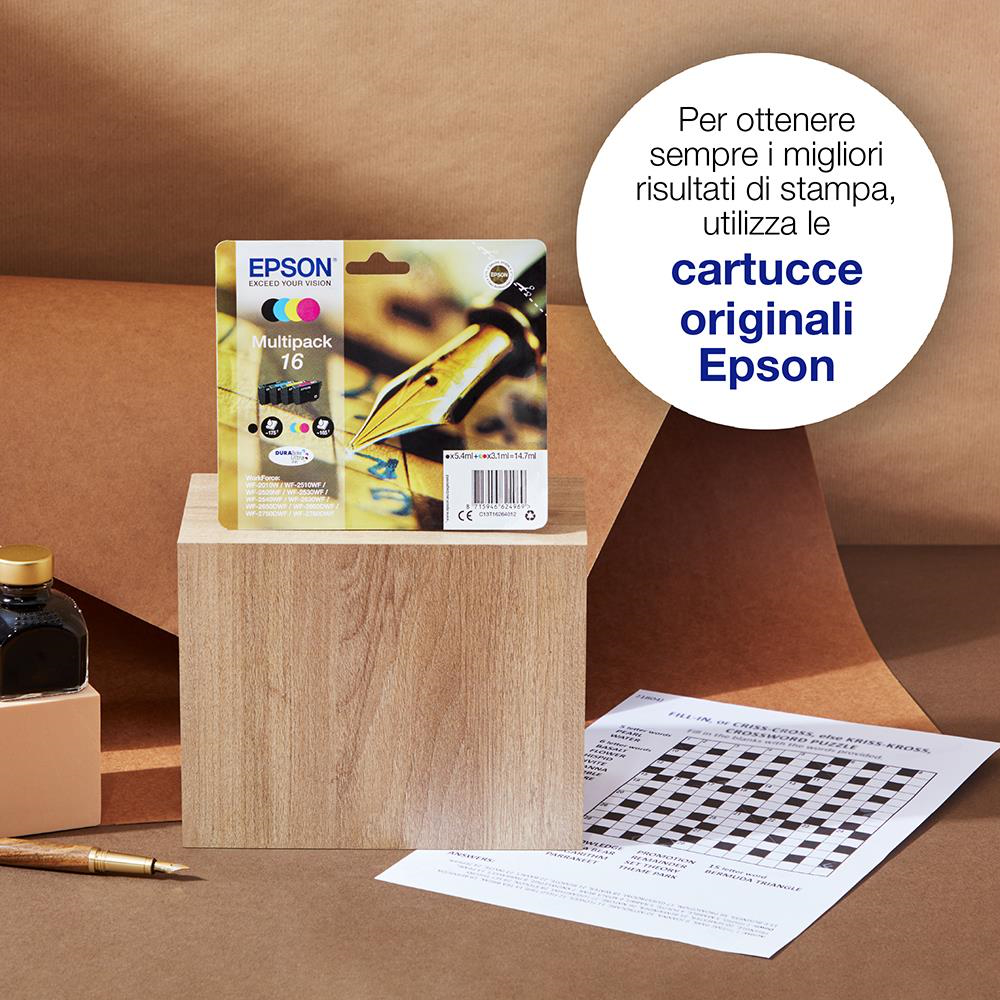 EPSON C13T16264022 - C13T16264022 0127528 CART.INK-JET PENNA E CRUCIVERBA 16 MULTIPACK T1626