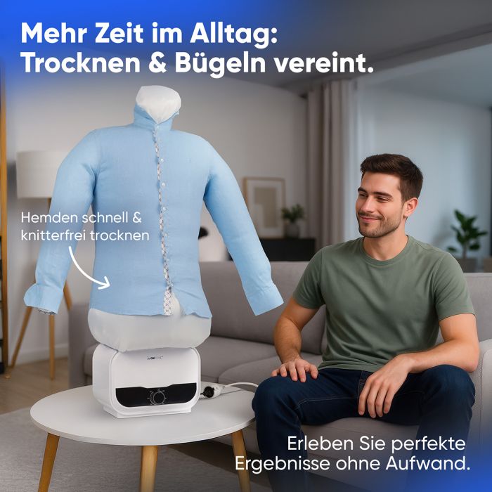 Clatronic HBB3734 - Stiratore per camicie, bluse e pantaloni