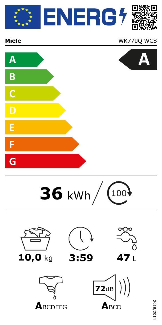 MIELE 13078730 - Lavatrice 10 KG Platino