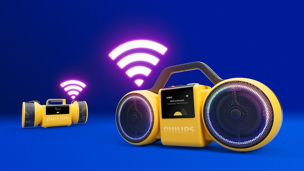 PHILIPS TAMS60Y/00 - Tragbarer Lautsprecher gelb