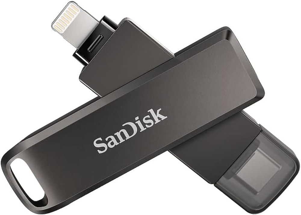 SANDISK SDIX70N128GGN6NE - SDIX70N128GGN6NE 0676385 PEN DRIVE 128GB USB-C/LIGHTNING IXPAND LUXE NERO