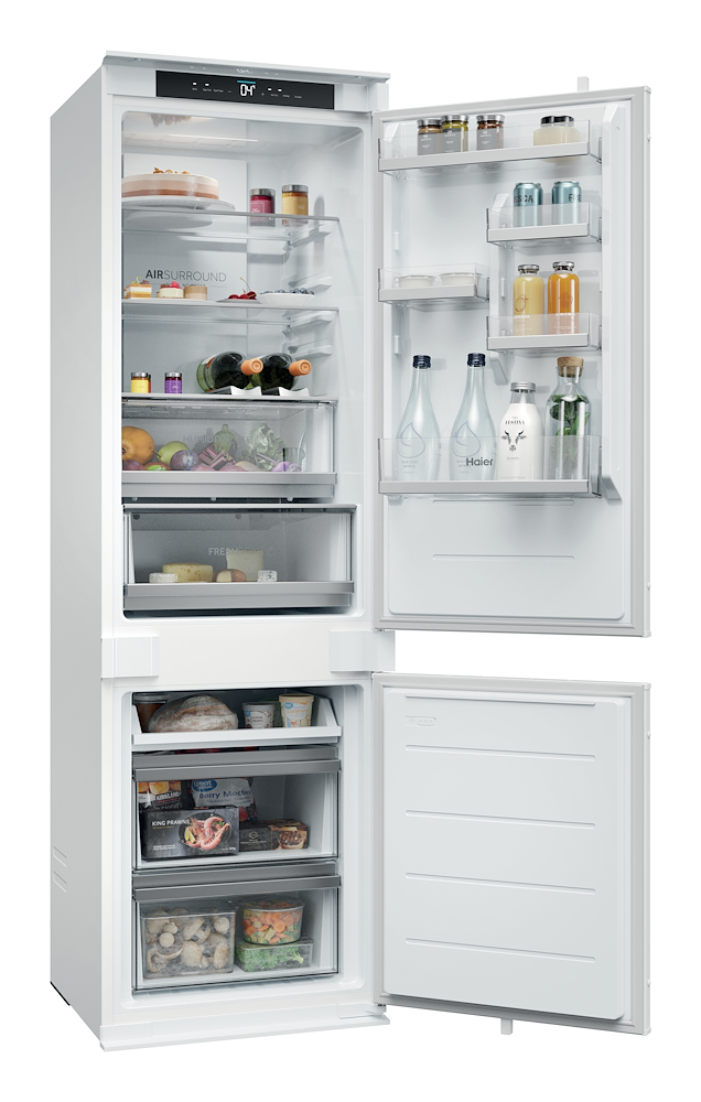 HAIER HQE1855BCMW - Frigorifero Combinato Bianco