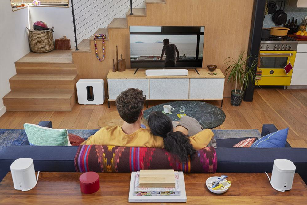 SONOS BEAMGEN2WHITE - Sonos Beam GEN2 Soundbar mit Dolby Atmos