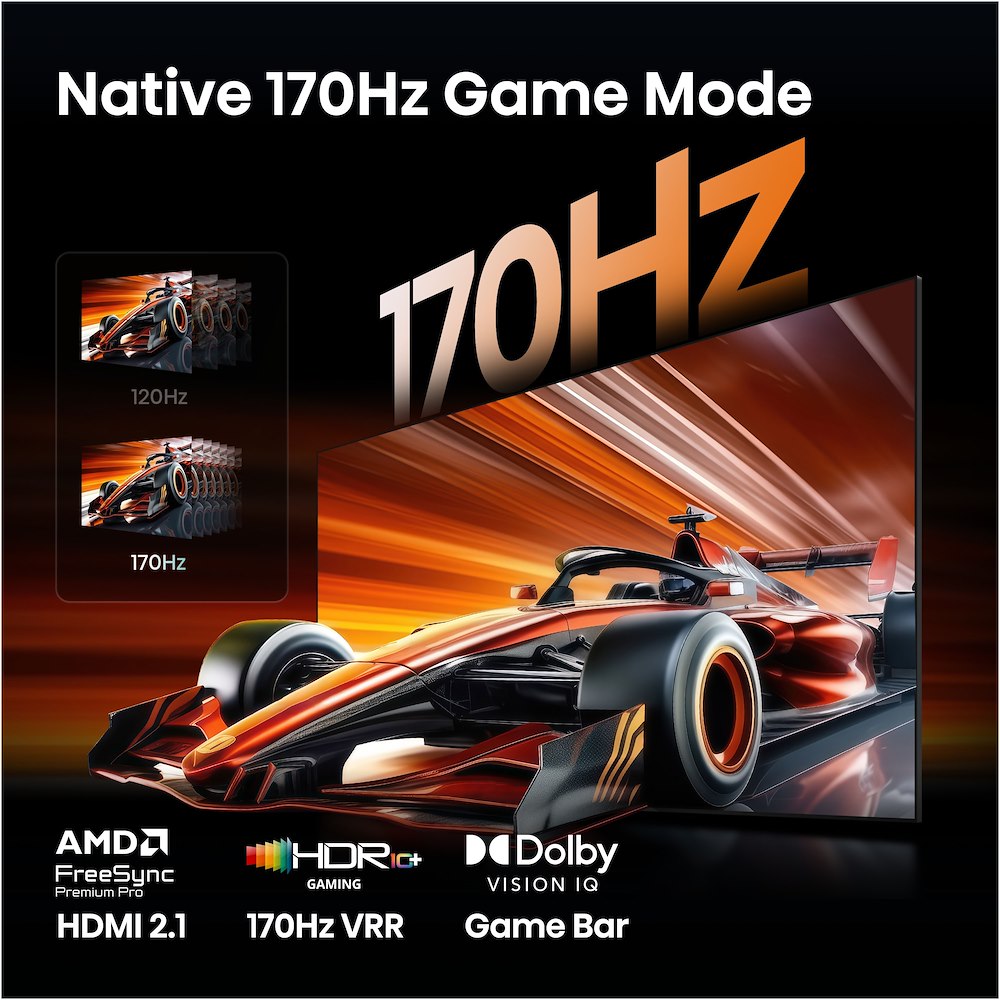HISENSE 65UR9S - TV RGB MiniLED 170Hz 65" 4K