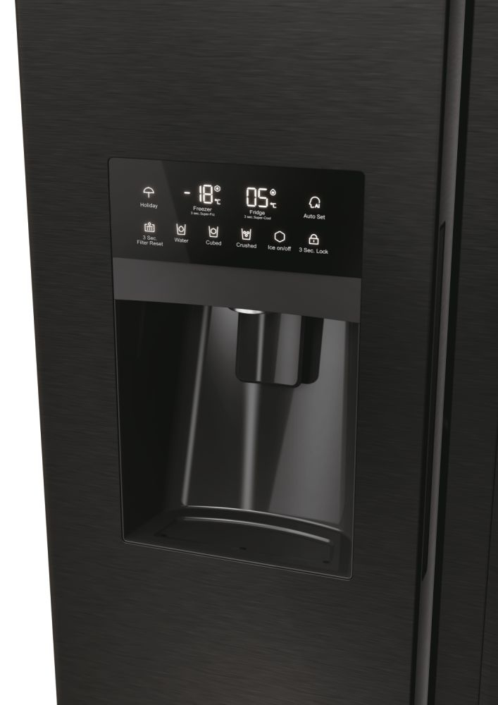 HAIER 34005237 - Side-by-side Kühlschrank 511L Schwarz