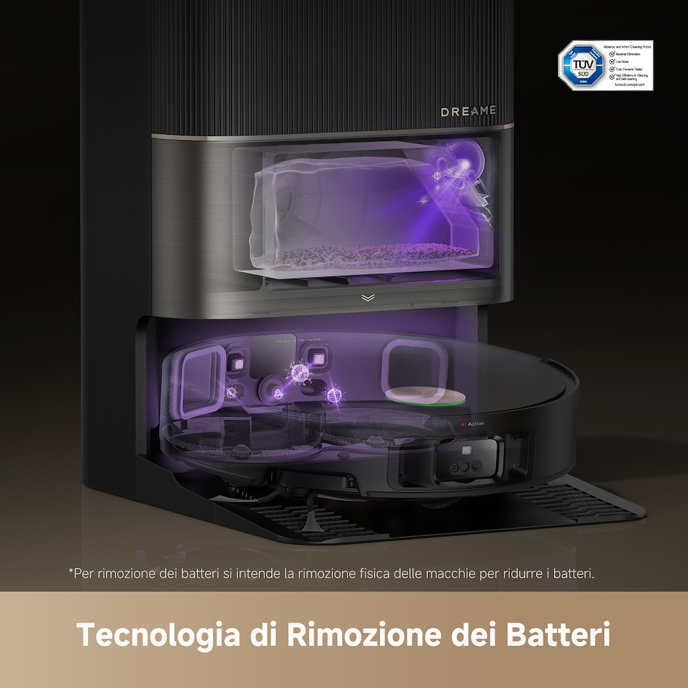 DREAME DREVMX50BK485 - DREVMX50BK485 0721399 ROBOT LAVA/ASPIR.4.5/0.4LT C/BASE SVUOT+EXTRA MOPS