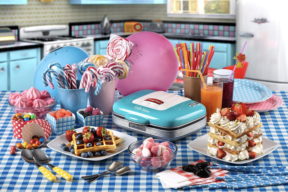 ARIETE 1973 - Ariete Party Time Piastra per Waffle 1973