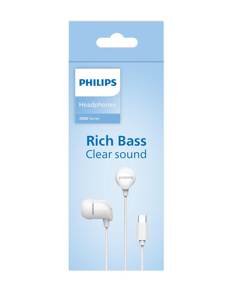 PHILIPS TAE2146WT - In-Ear Kopfhörer USB-C 10mm Weiß