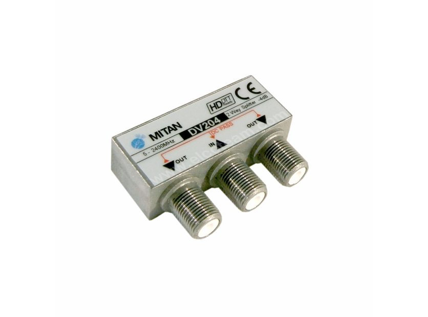 MITAN DV204 - TV/Satellit-Signalverteiler 2-fach Micro