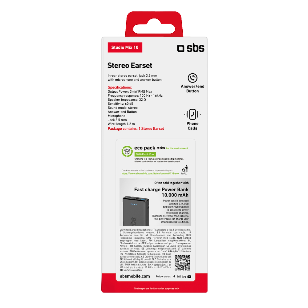 SBS TEEARTYCK - Auricolari  Type-C