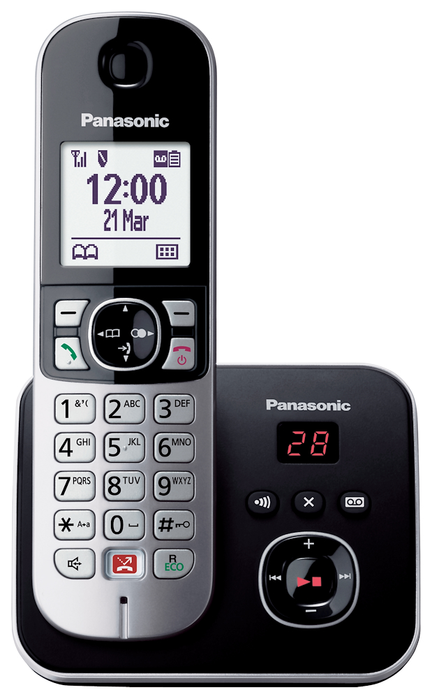 PANASONIC KXTG6861JTB - Panasonic Cordless Telefon mit Anruferblockierung