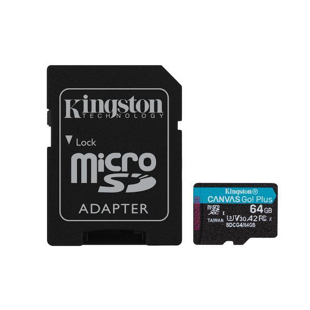 KINGSTON SDCG464GB - MicroSDXC 64GB Canvas Go Plus