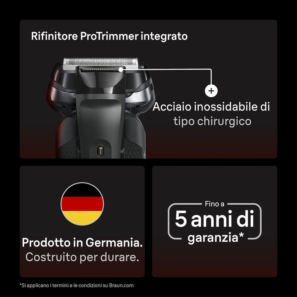 BRAUN 83920512 - Rasoio Elettrico Barba Serie 9