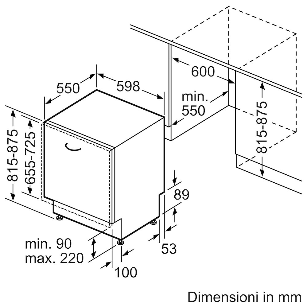 BOSCH SMD6ECX21E - Geschirrspüler 60cm Klasse A