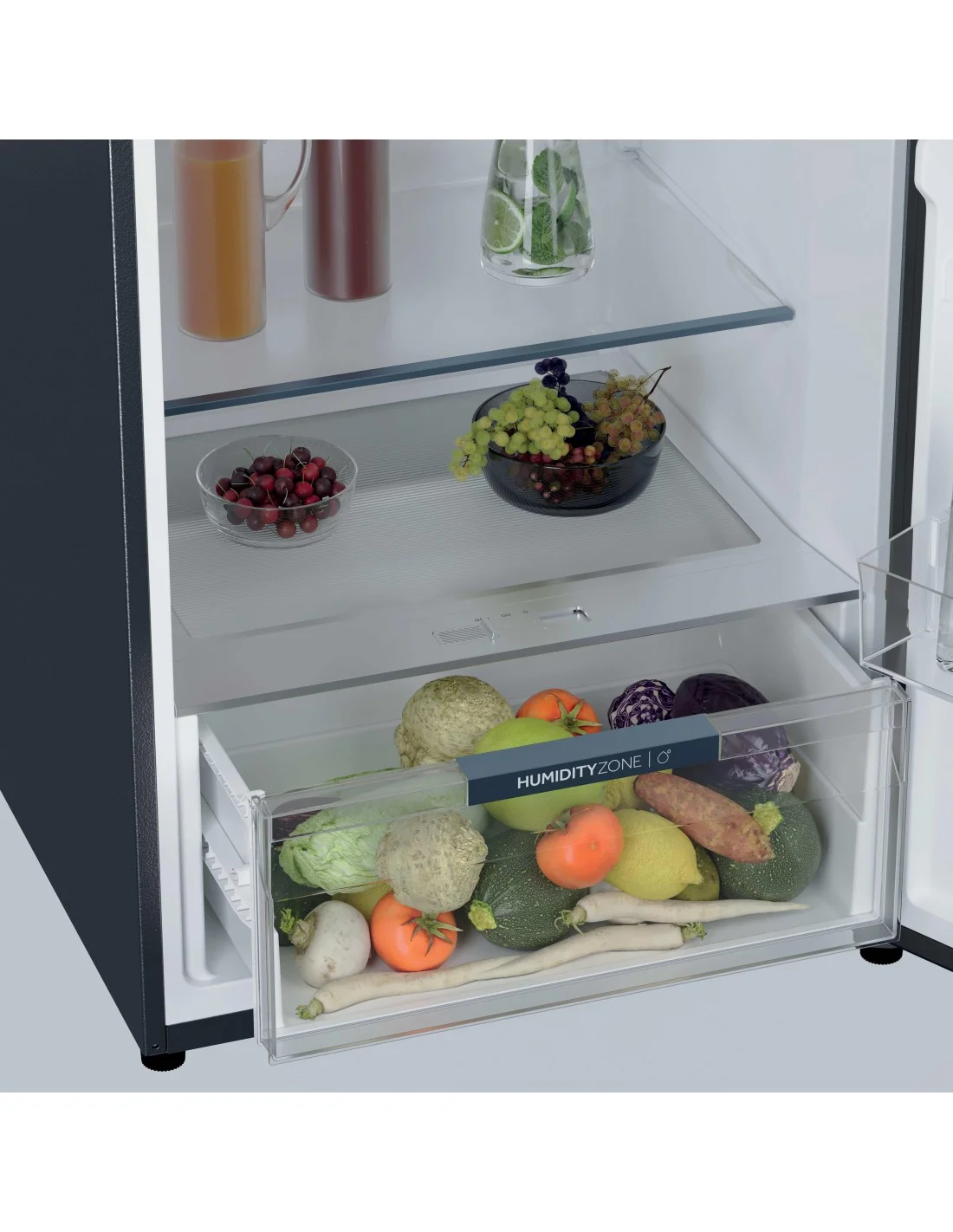 HAIER HPR5718ENMB - Kühl-Gefrierkombination 464L NoFrost Schwarz