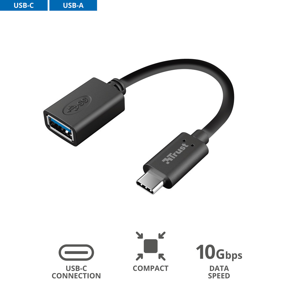 TRUST 20967 - 20967 0348205 ADATTATORE USB TYPE-C A USB3.0