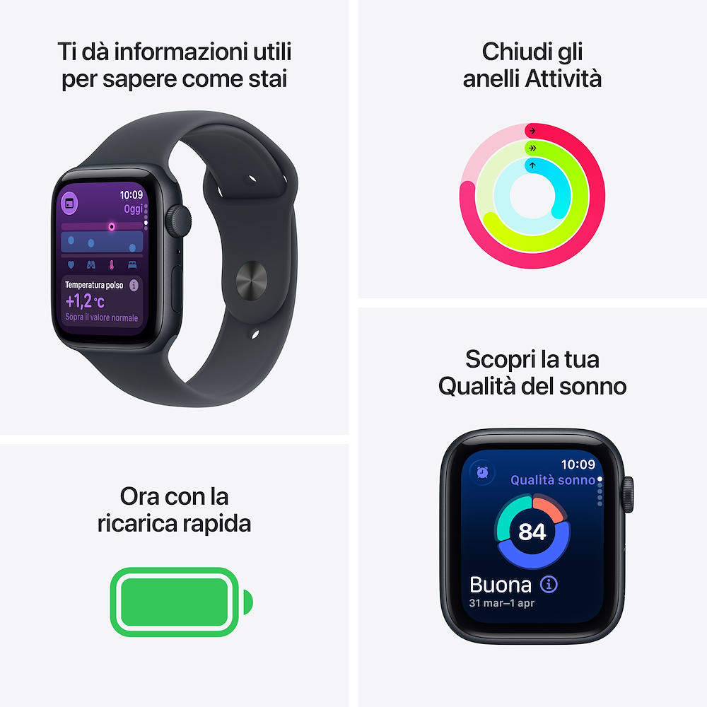 APPLE MEHN4QLA - Watch SE 3 44mm Mezzanotte