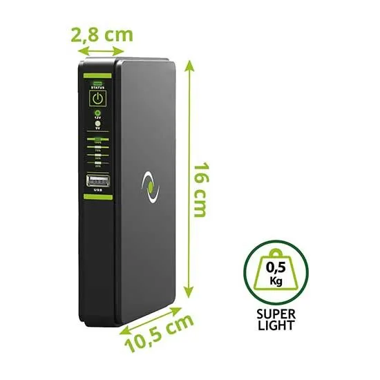 Tecnoware FGCERAPLDC252 - Mini UPS DC-POE compatta