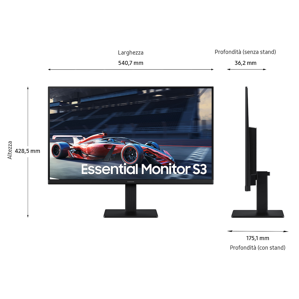 SAMSUNG LS24D300GAUXEN - Samsung 24 Zoll FHD Monitor Serie S30GD