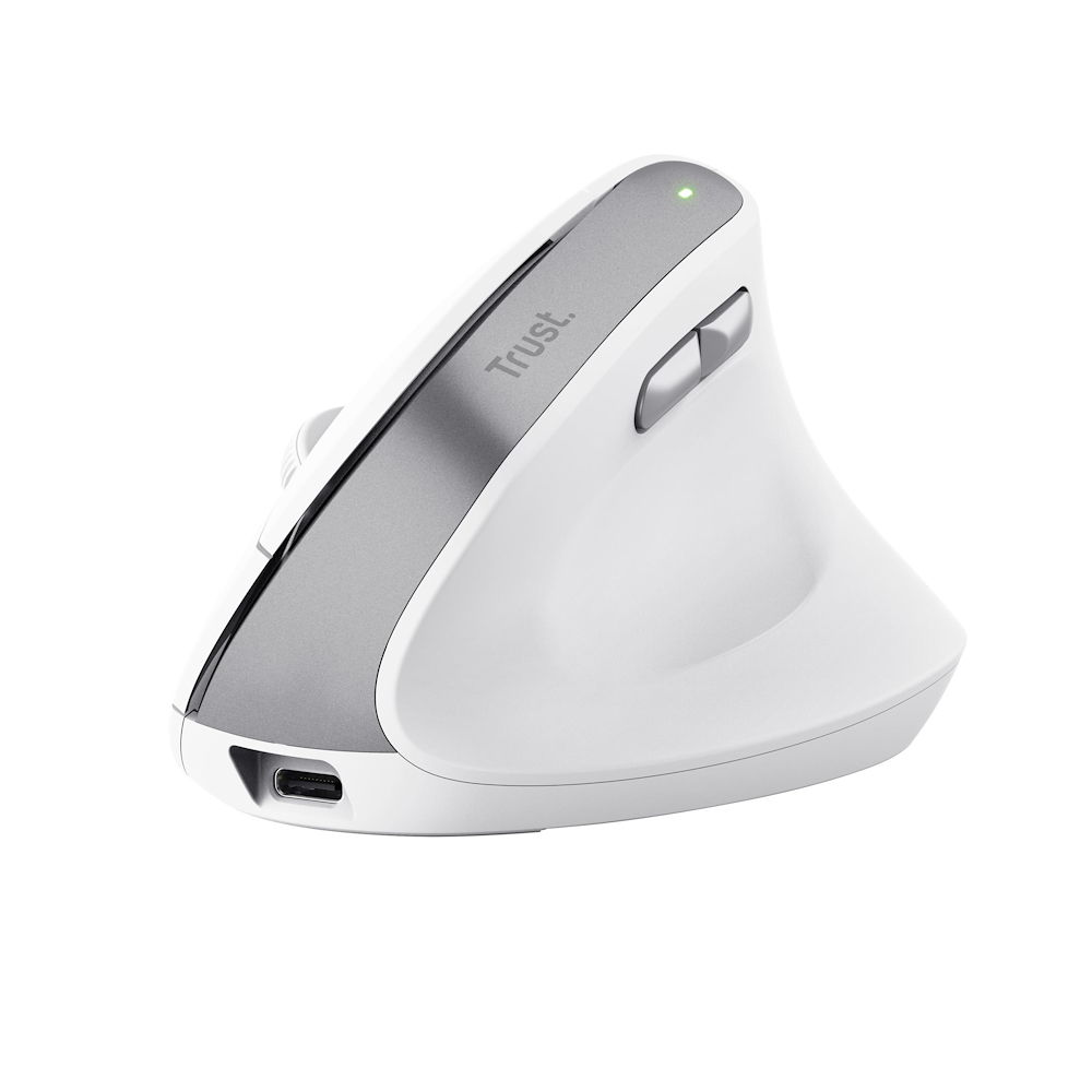TRUST 25398 - Mouse wireless ergonomico bianco