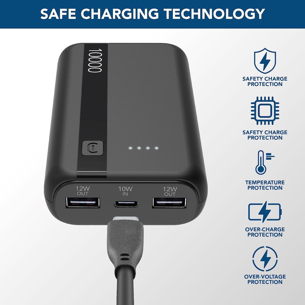 CELLULAR LINE PBENTRY10000K - Power Bank 10000mAh USB-C Nero