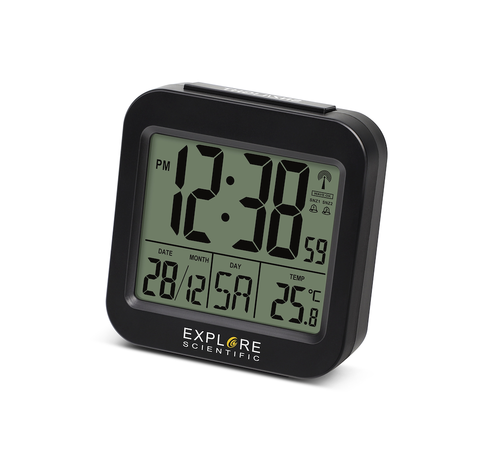 EXPLORE SCIENTIFIC RDC1008 - Explore Scientific Reisewecker mit Funkuhr RDC1008