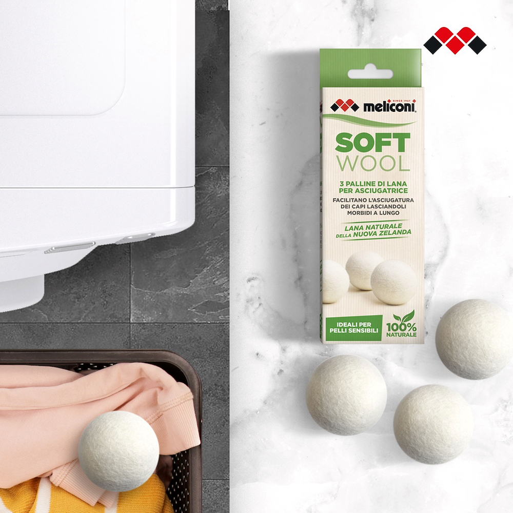 MELICONI 621026 - 3er Set Naturwollkugeln