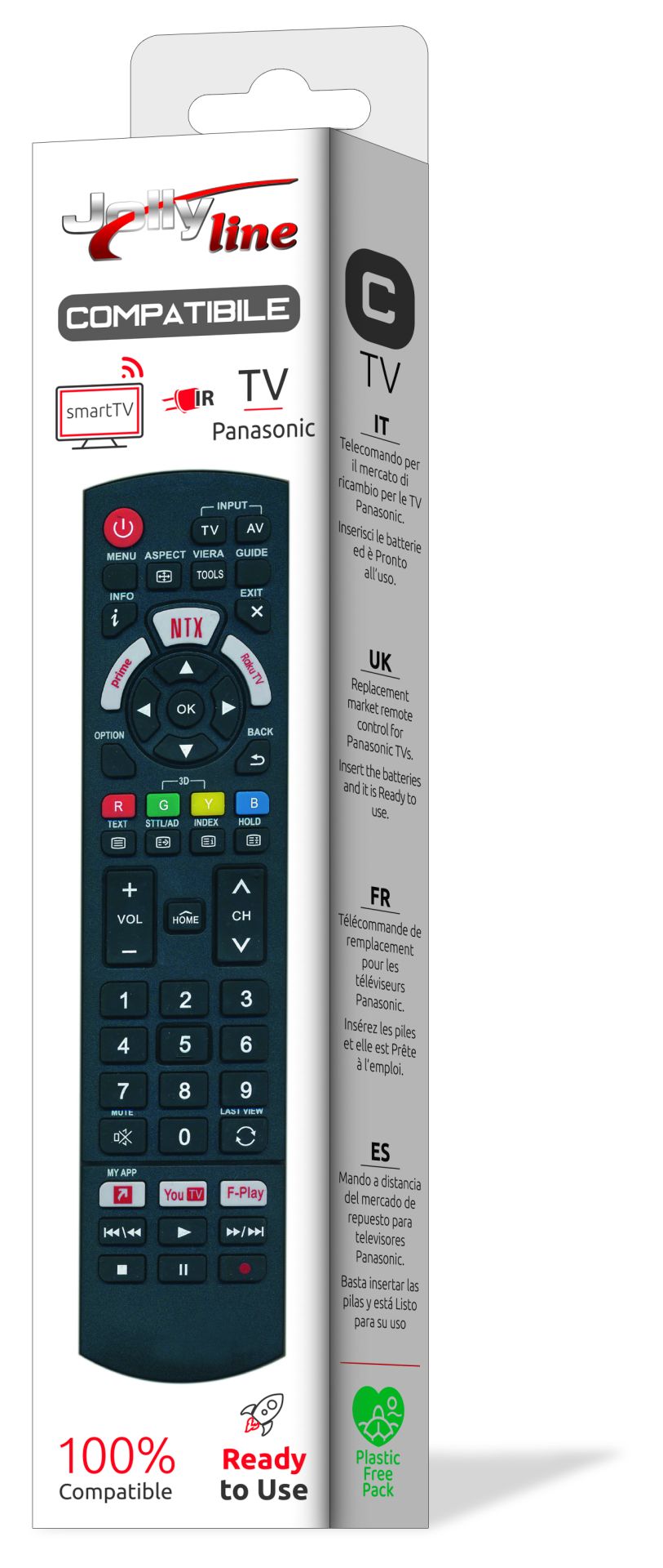 JOLLY LINE JL1722 - Jolly Line Ersatzfernbedienung für Panasonic TV