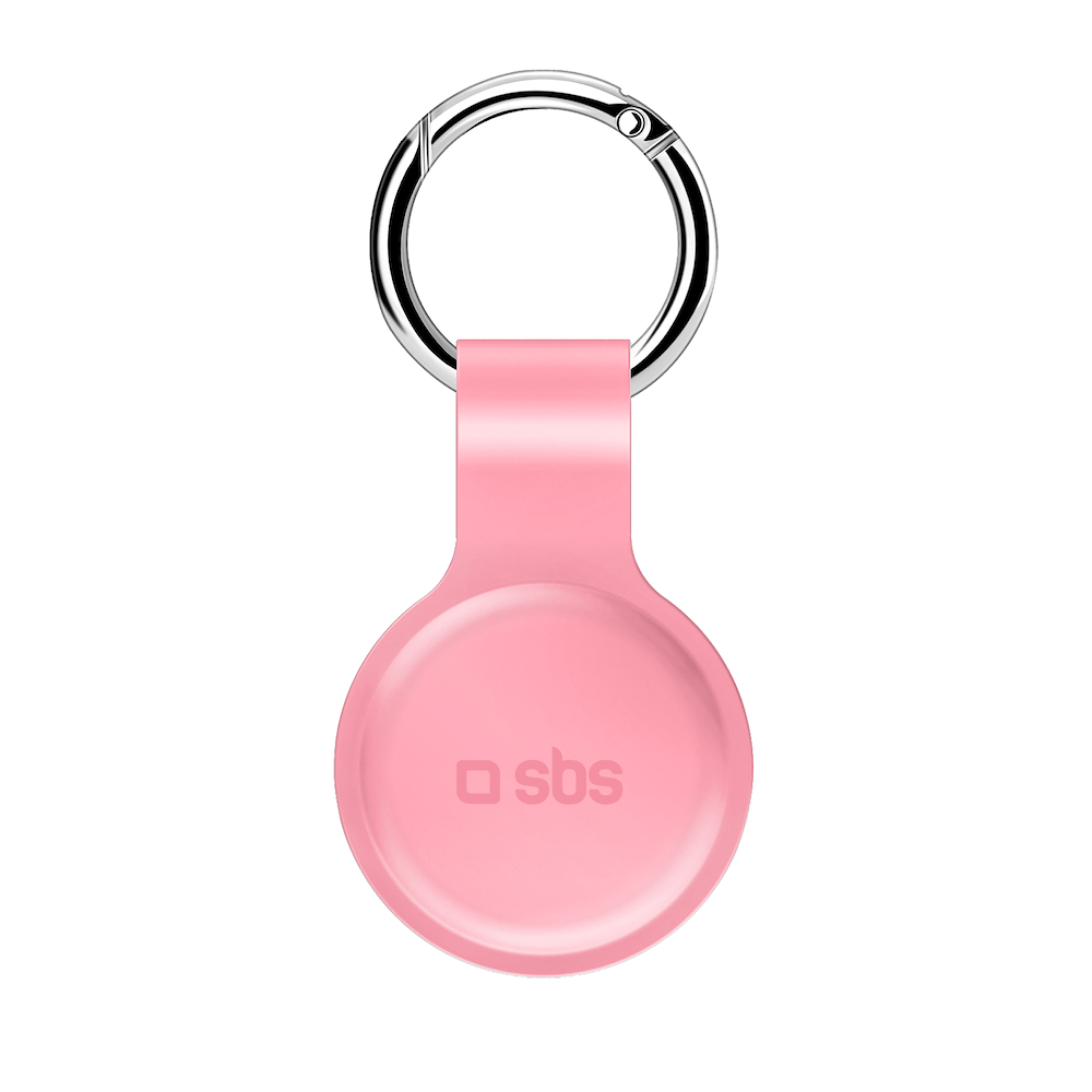 SBS TEAIRTAGCASEP - Silicone Cover für AirTag in Rosa
