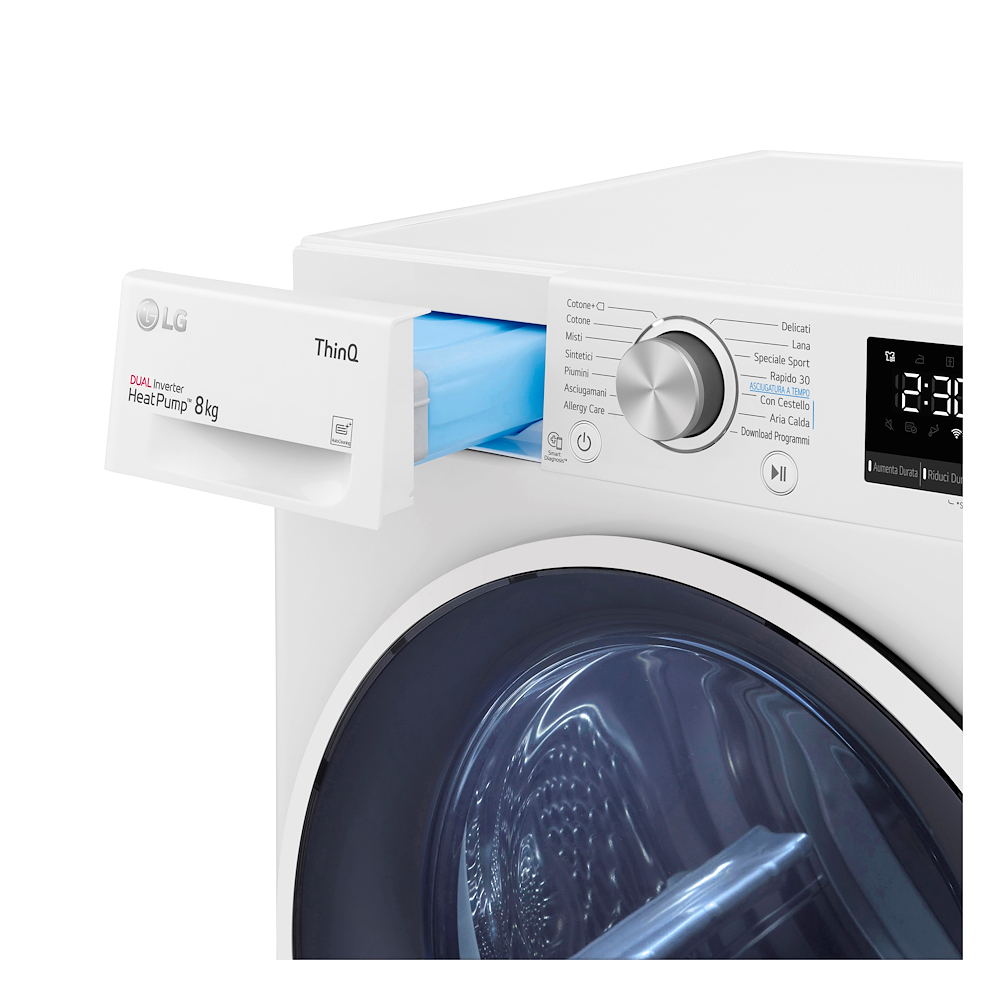 LG RH80V9AVHN - Asciugatrice 8kg Wi-Fi LG RH80V9AVHN - Asciugatrice 8kg Wi-Fi