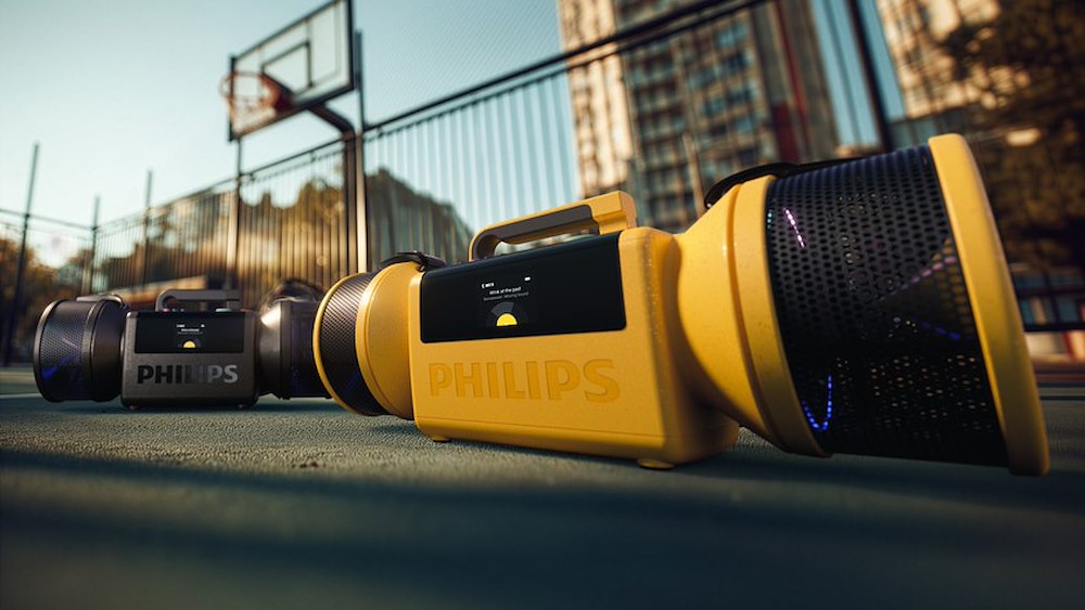 PHILIPS TAMS80Y/00 - Tragbarer Lautsprecher gelb