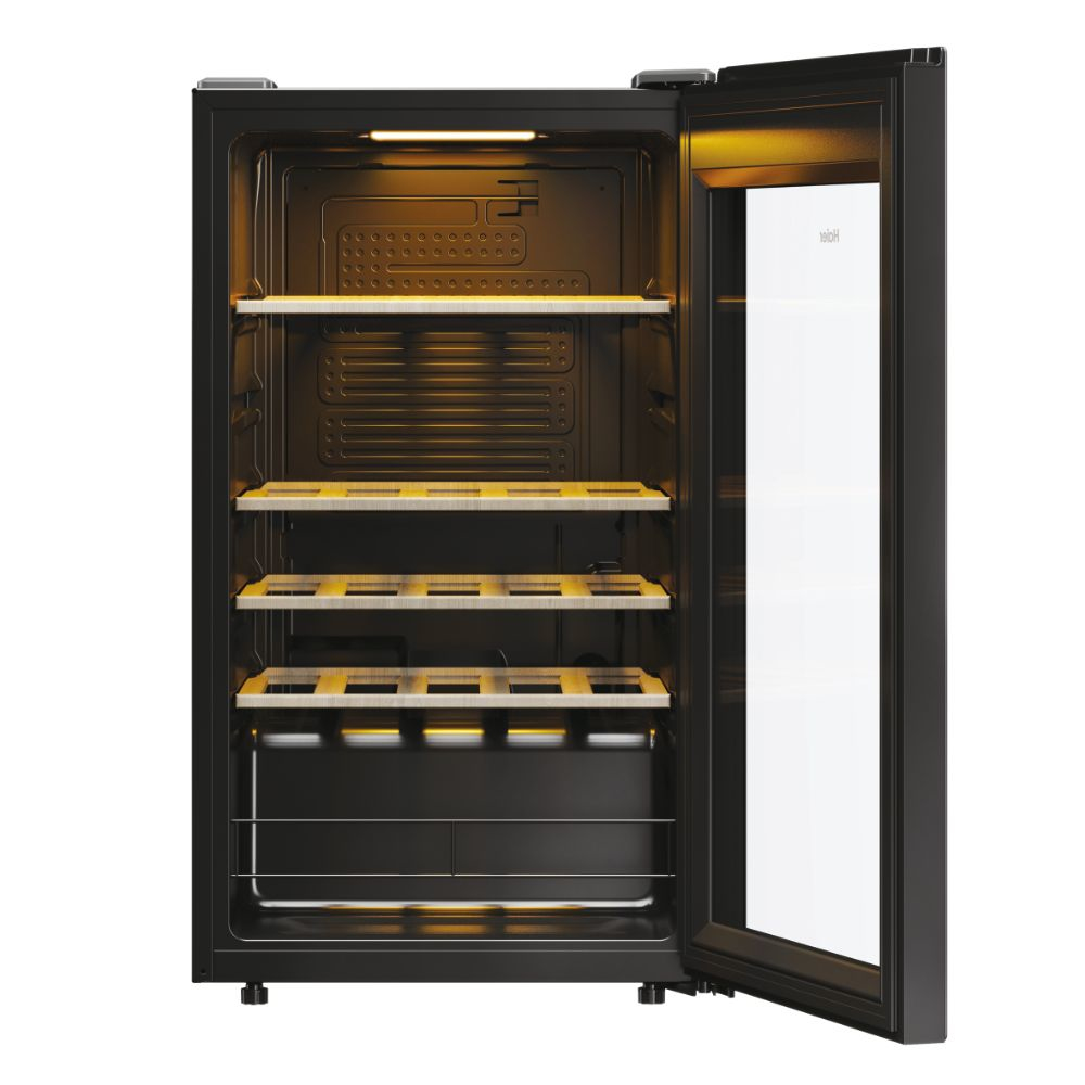 HAIER HWS34GGH1 - Weinkühlschrank 34 Flaschen Schwarz