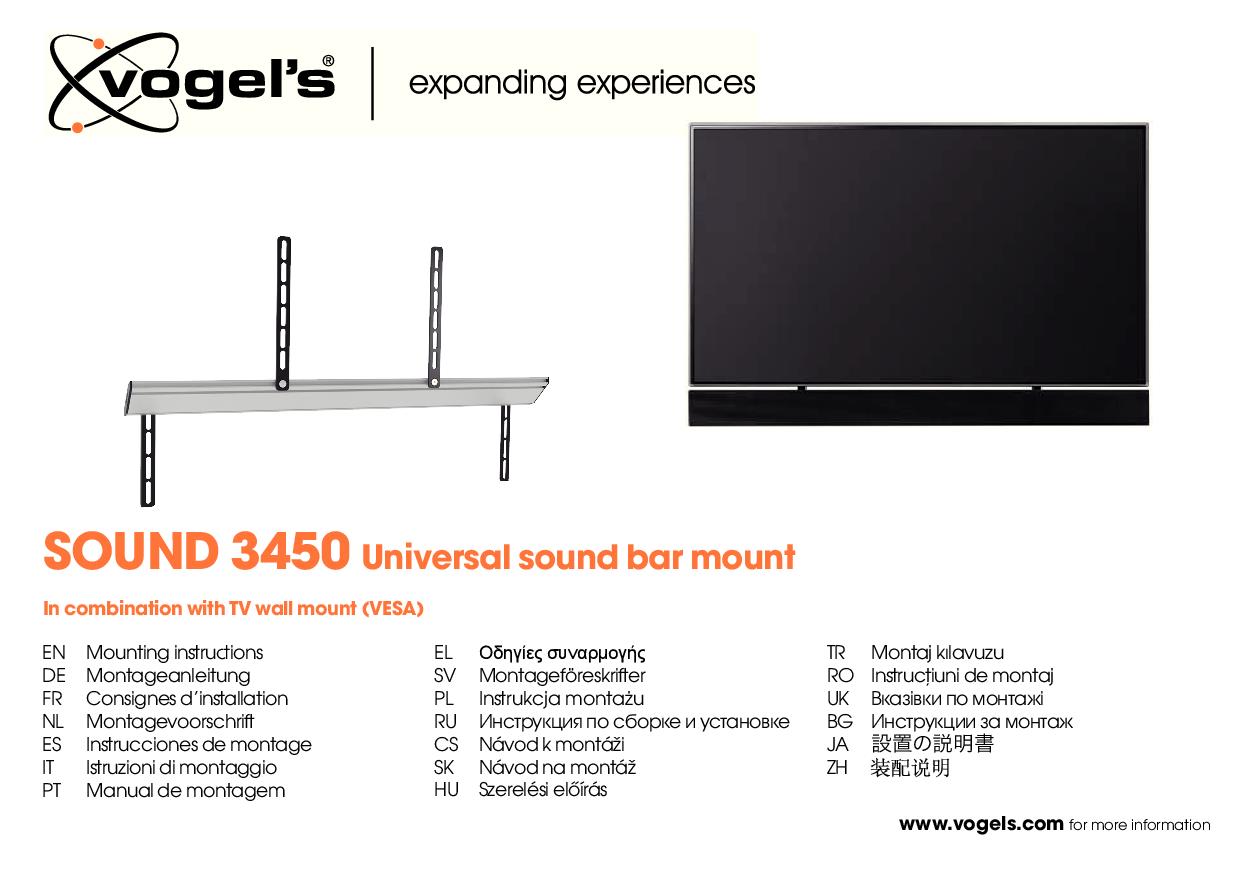 VOGEL'S SOUND3450 - Halterung für Soundbar mit VESA-Befestigung