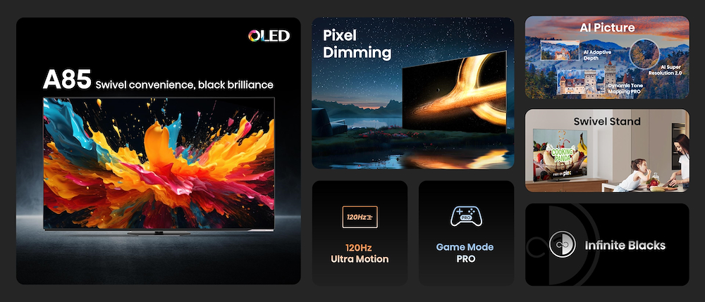 HISENSE 55A86N - Smart TV OLED 55 Zoll 4K