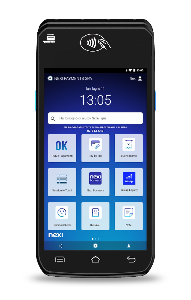 NEXI SMARTPOSMINI - SMARTPOSMINI 0647276 LETTORE DI CARTE POS BT mitTACTLESS WIFI/4G N700