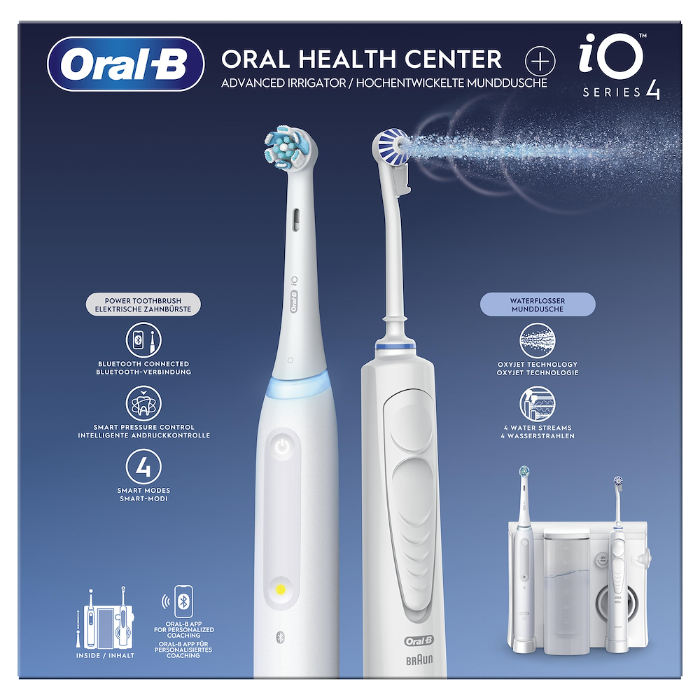 ORAL-B ORALCENTERIO4 - Oral-B Gesundheitscenter mit Spülung und Zahnbürste ORAL-B ORALCENTERIO4 - Oral-B Gesundheitscenter mit Spülung und Zahnbürste