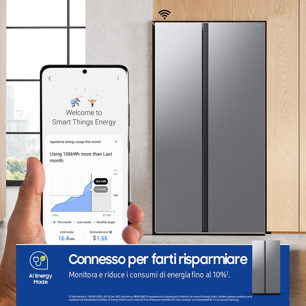 SAMSUNG RS57DG400EM9EF - Samsung Side by Side Kühlschrank AI