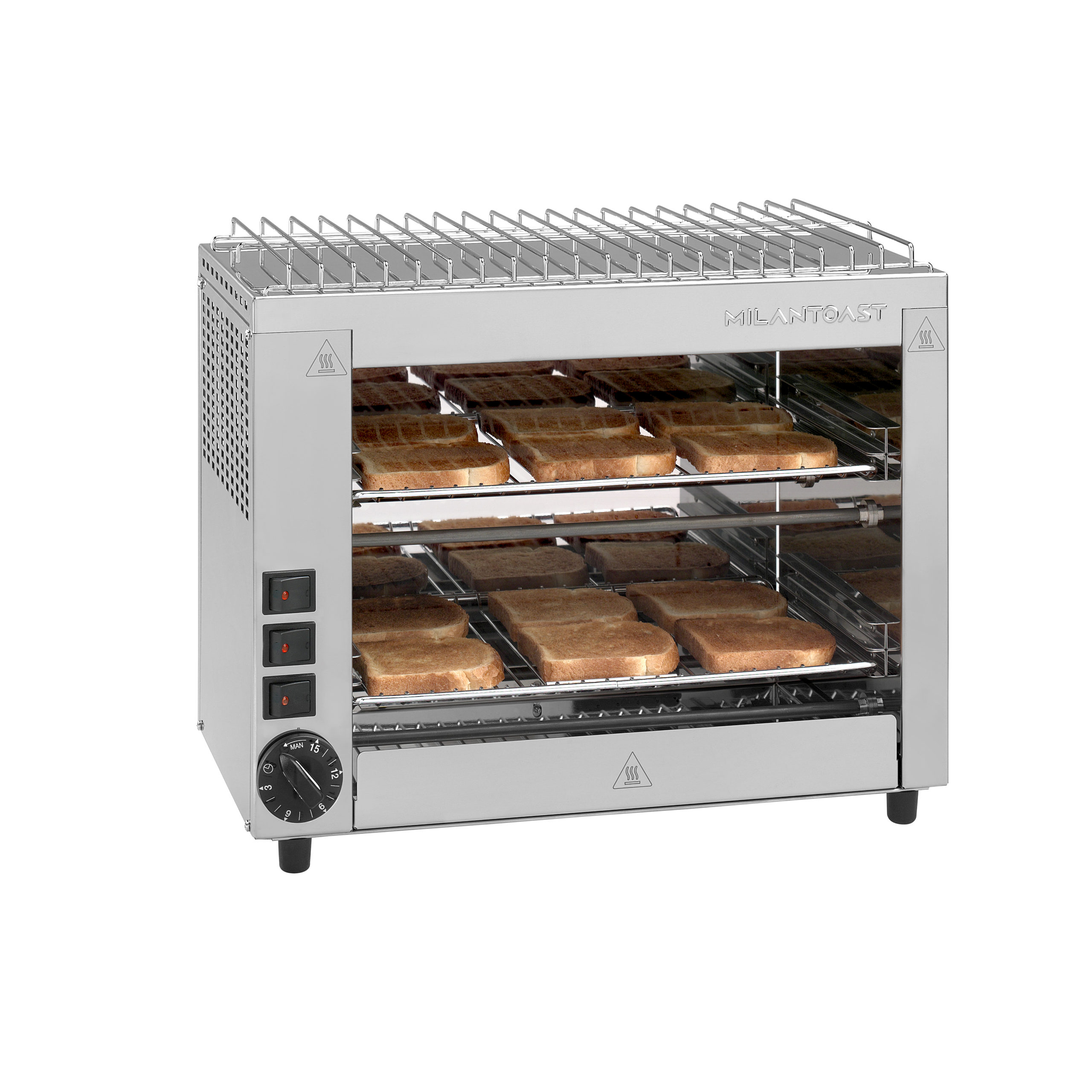 MILANTOAST 14051 - Milantoast Toaster mit 6 Fächern - Edelstahl
