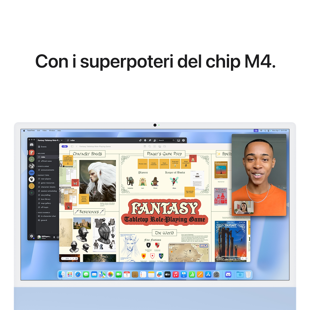 APPLE MWUF3TA - iMac 24'' 4.5K M4 8-core blu