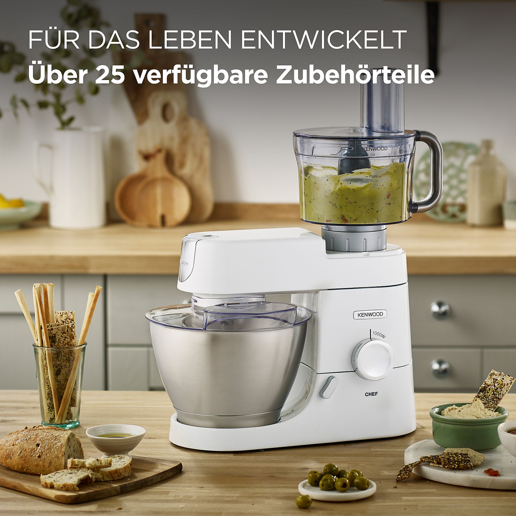 KENWOOD KVC3100W - Robot da cucina Chef 4,6L bianco + AT312B spremiagrumi