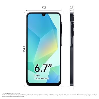 SAMSUNG SMA165FZKBEUE - Smartphone Galaxy A16 - 4GB Schwarz