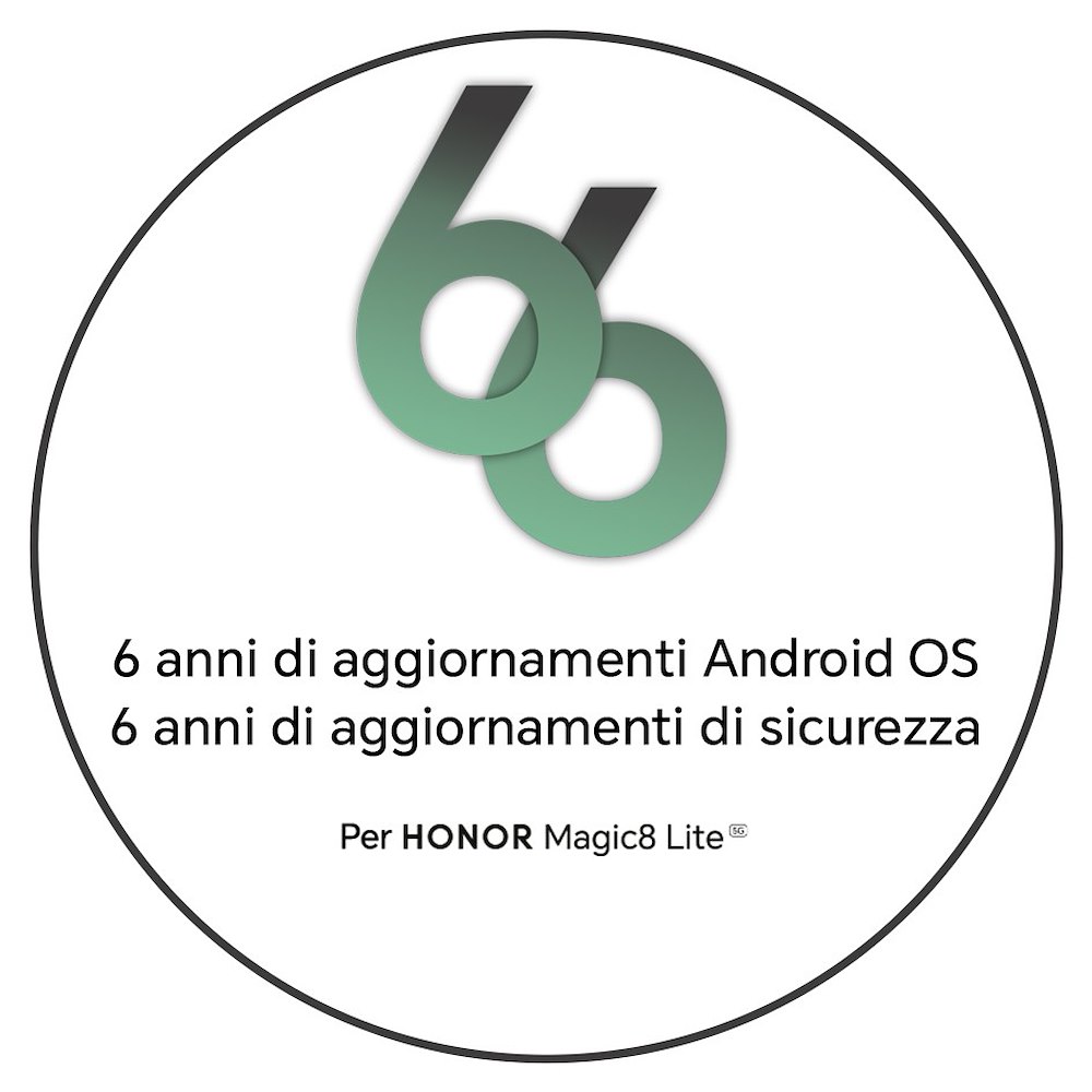 HONOR MAGIC8LITE8512GBMIDNIGHTBLACK - Smartphone Nero 8GB 512GB