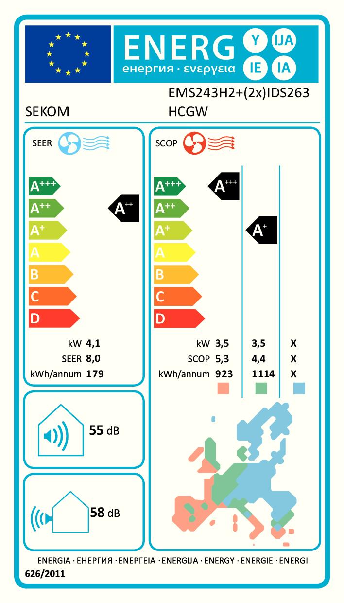 SEKOM IDS263HCGW - IDS263HCGW 0640439 UNITA INT. 2.6KW INVERTER WIFI