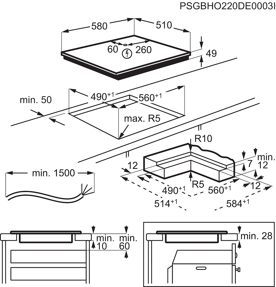 AEG TI64IB30IZ - Induktionskochfeld 60 cm mit SenseBoil