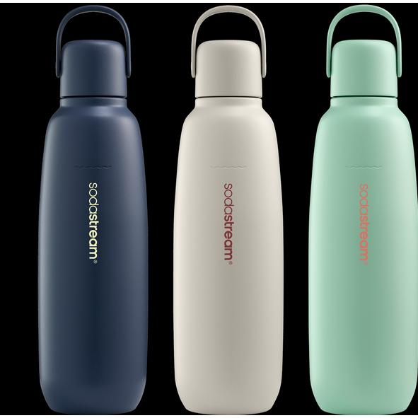 SODASTREAM Metallflasche Fizz&Go Cool 0,9 Liter für alle Modelle außer Crystal & Penguin