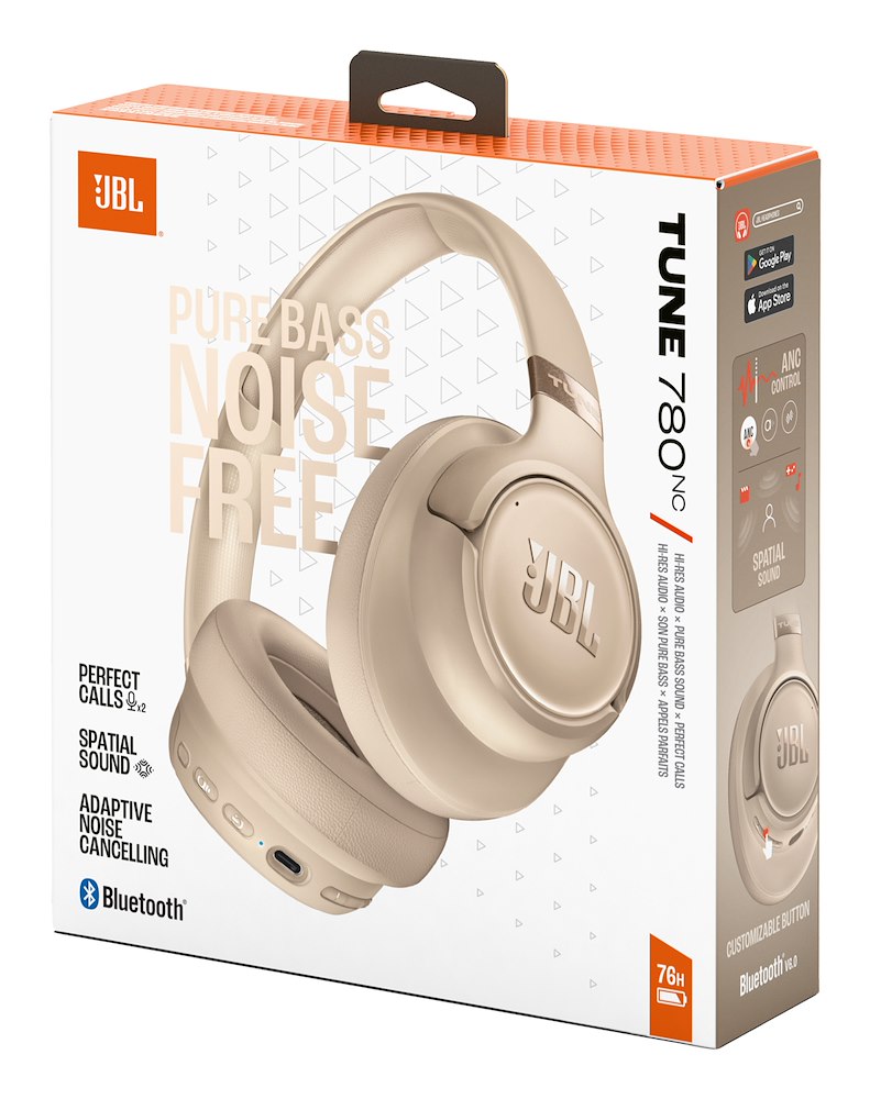 JBL JBLT780NCBEG - Cuffie Noise Cancelling Beige