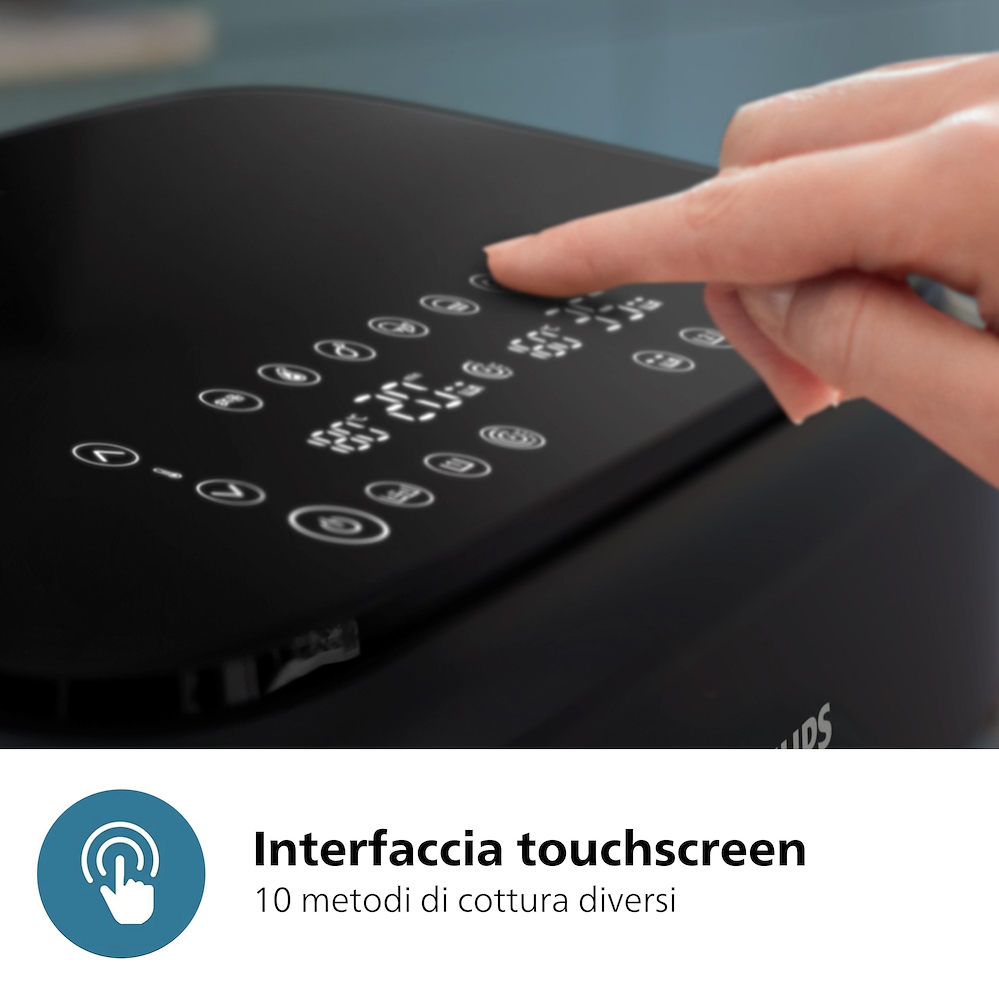 PHILIPS NA150 - Friggitrice ad aria Philips Dual Basket NA150 7,1L