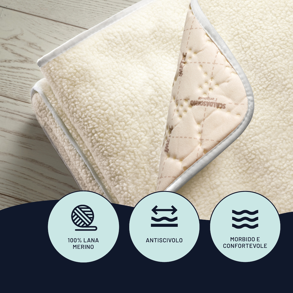 IMETEC 16634A - Imetec Adapto Wärmeunterbett 100% Wolle