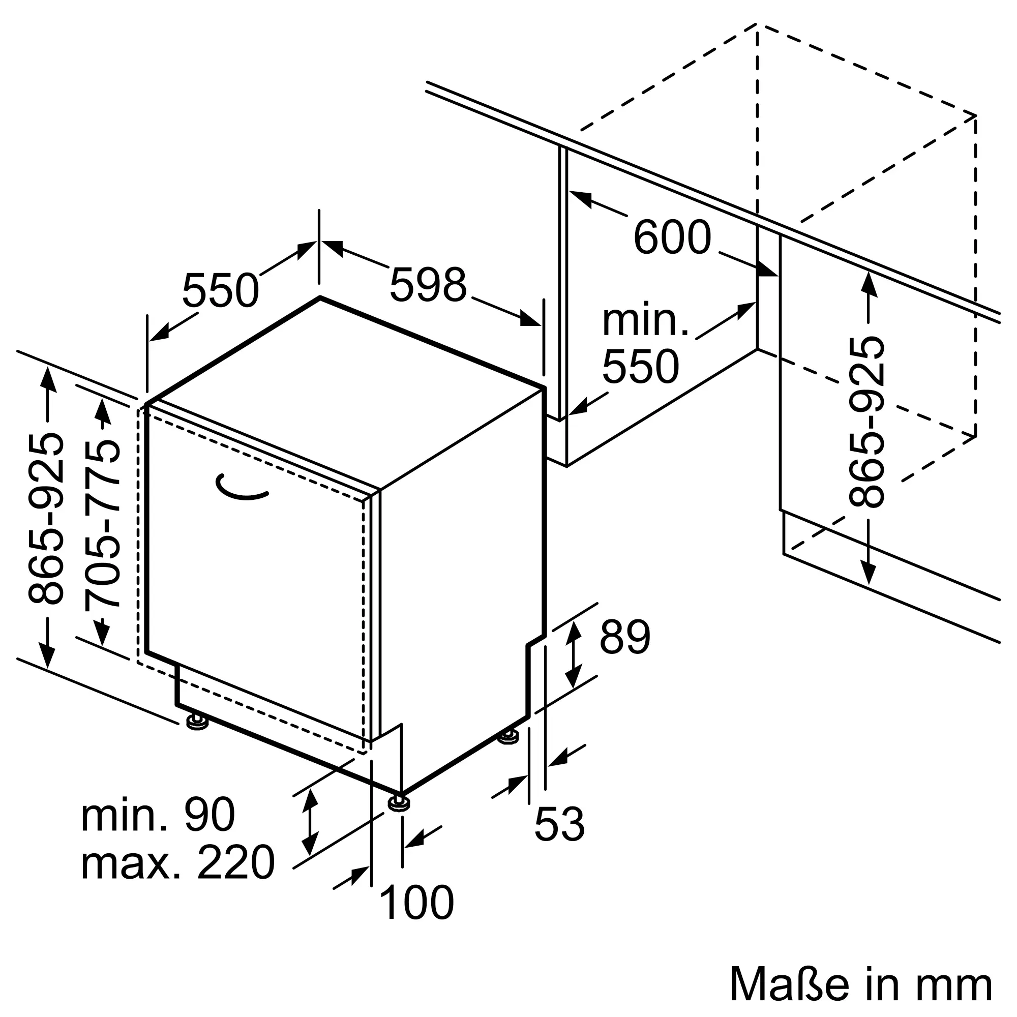 NEFF S255ECX15E - Vollintegrierter XXL-Geschirrspüler 60 cm