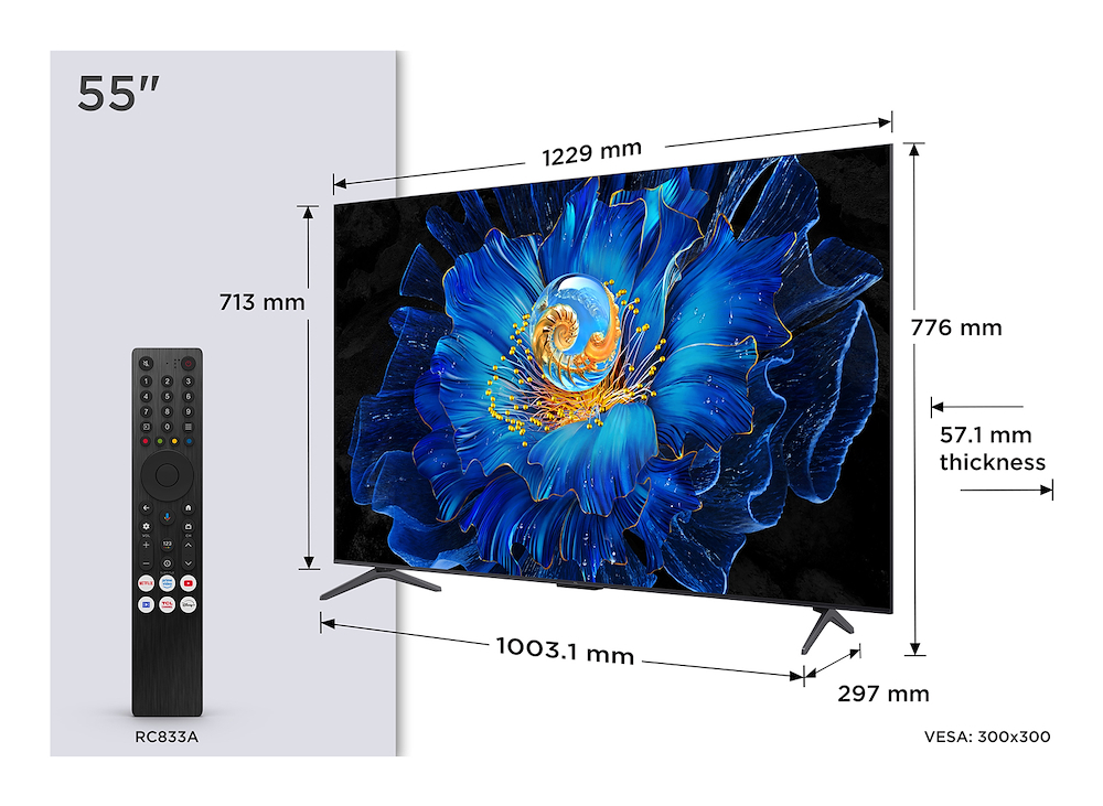 TCL 55C69KS - TV MiniLED  55" 4K con Onkyo audio